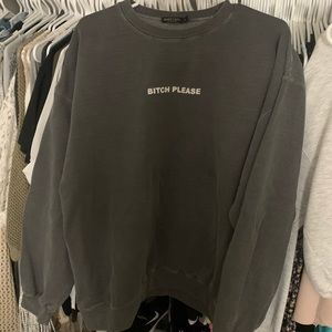 Nasty Gal Gray Crewneck
